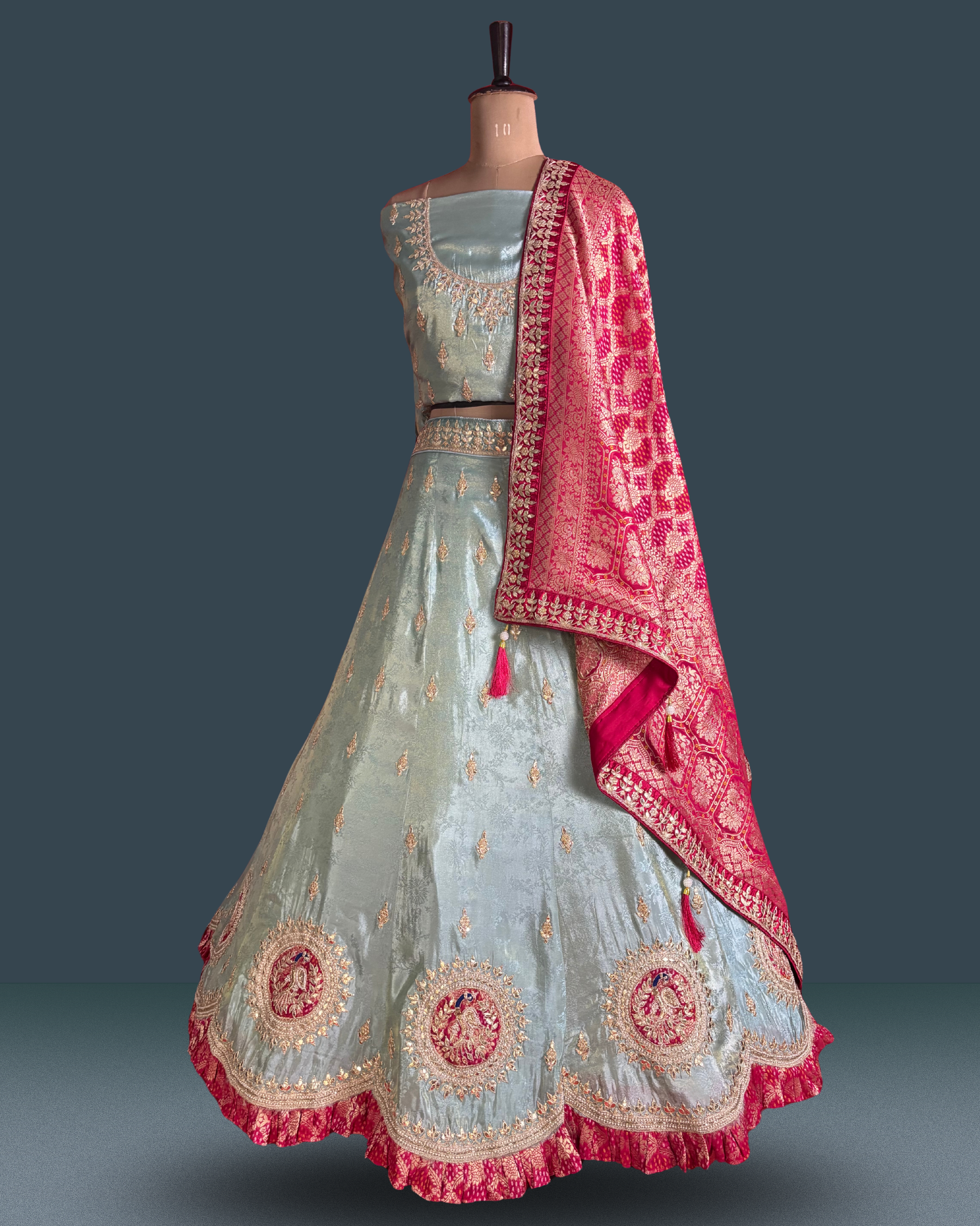 Regal Zari Medallion Silk