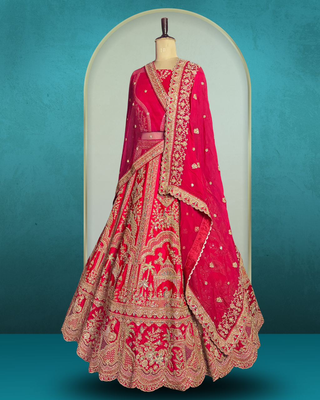 Jharokha Darbar Lehenga