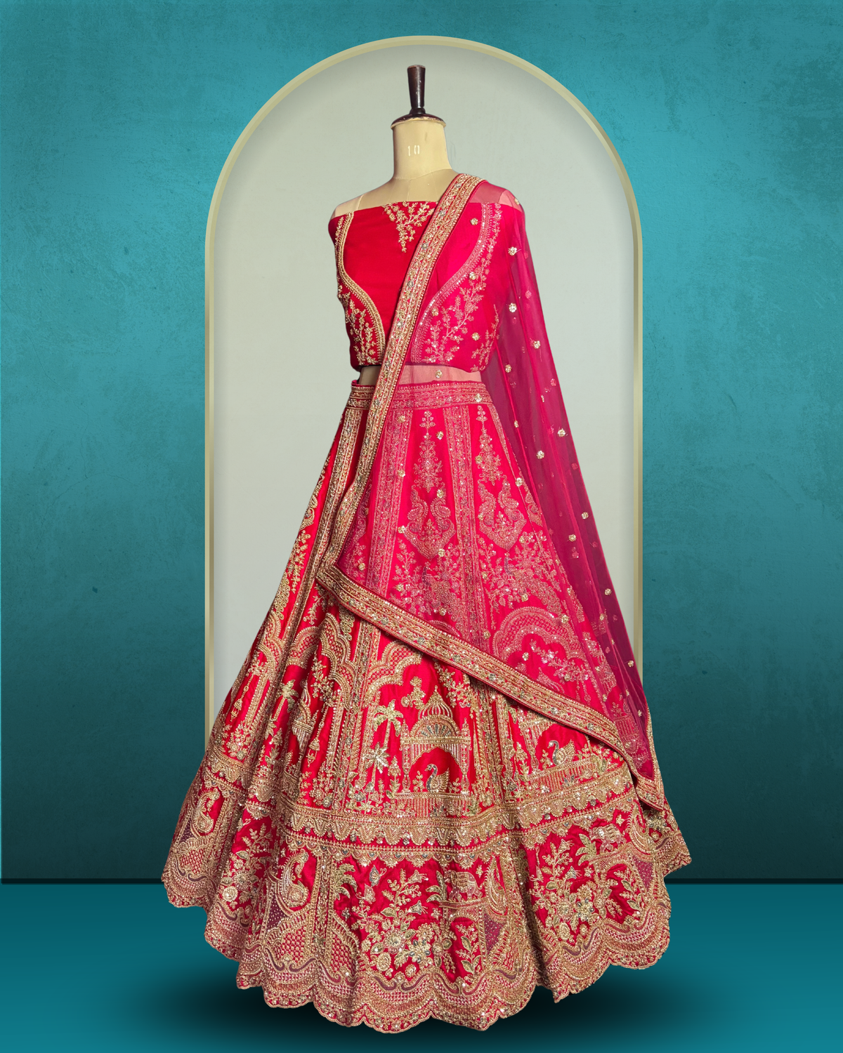 Jharokha Darbar Lehenga