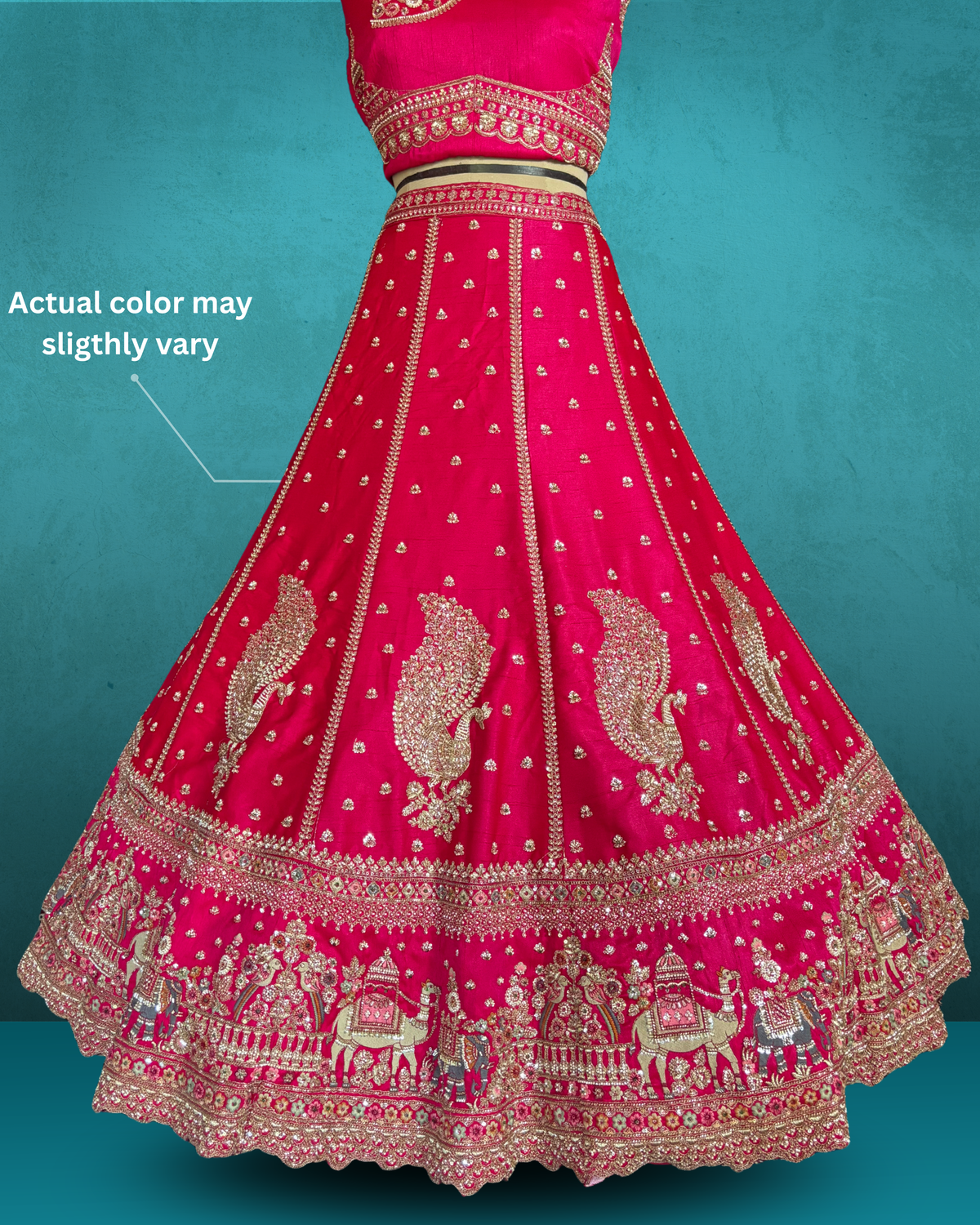 Royal Peacock Heritage  silk Lehenga