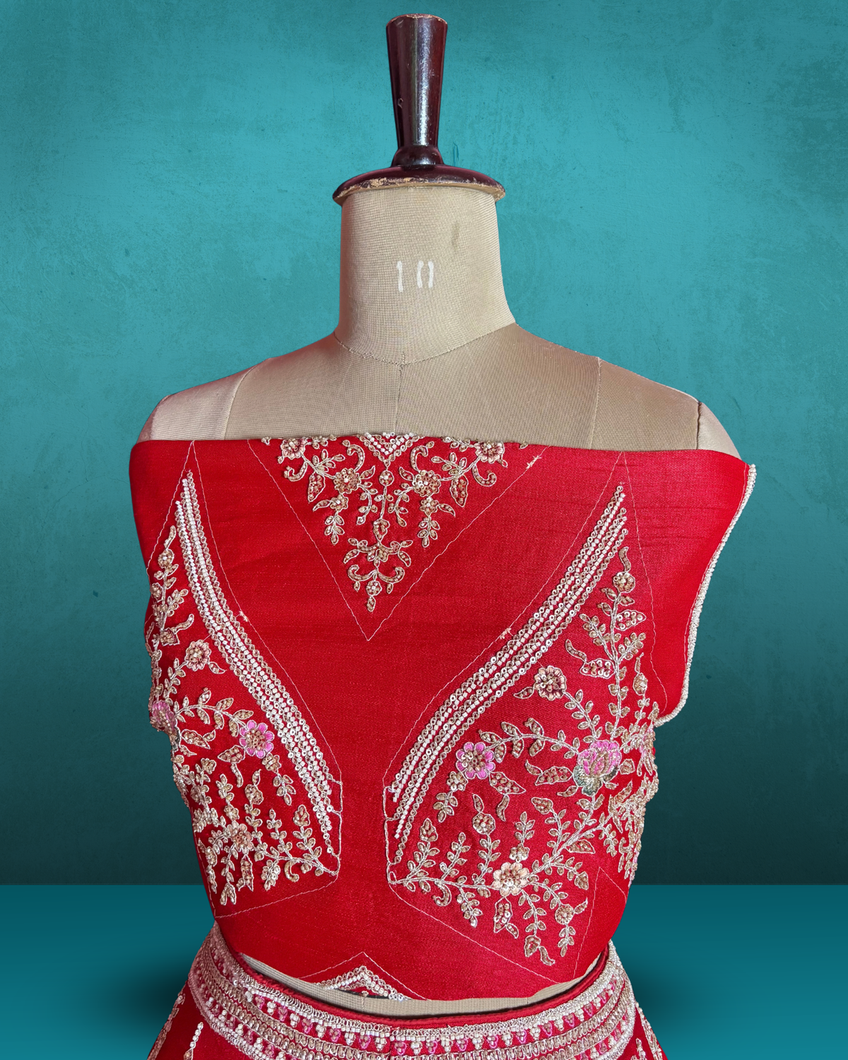 Jharokha Royale Silk Lehenga
