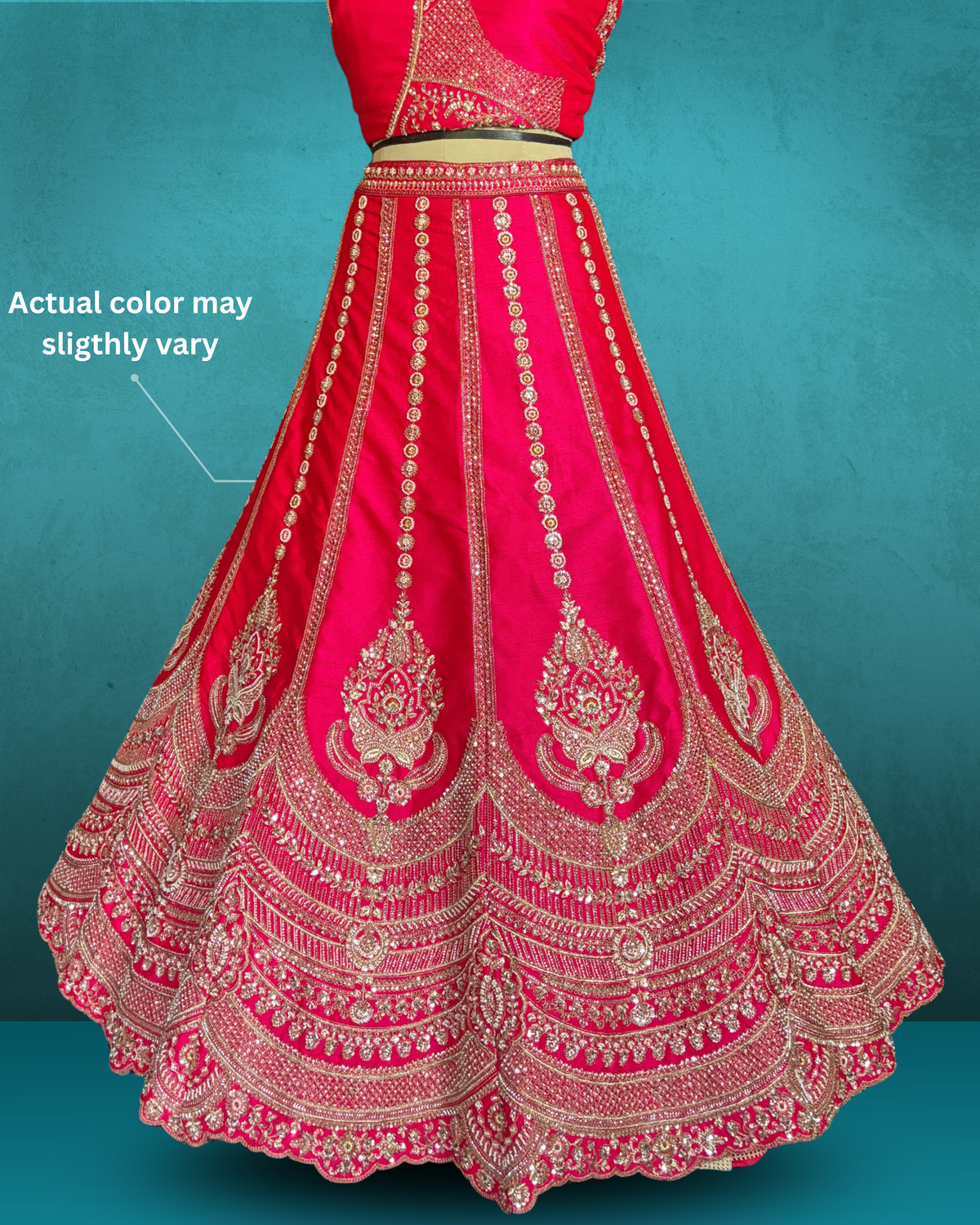 Regal Scallop Silk Lehenga
