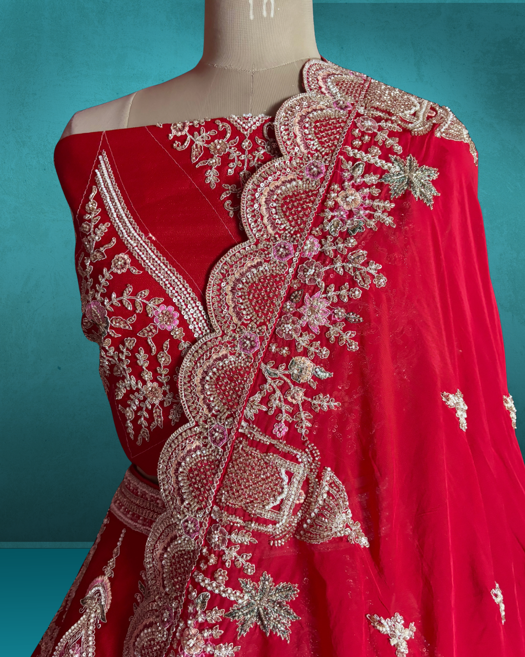 Jharokha Royale Silk Lehenga
