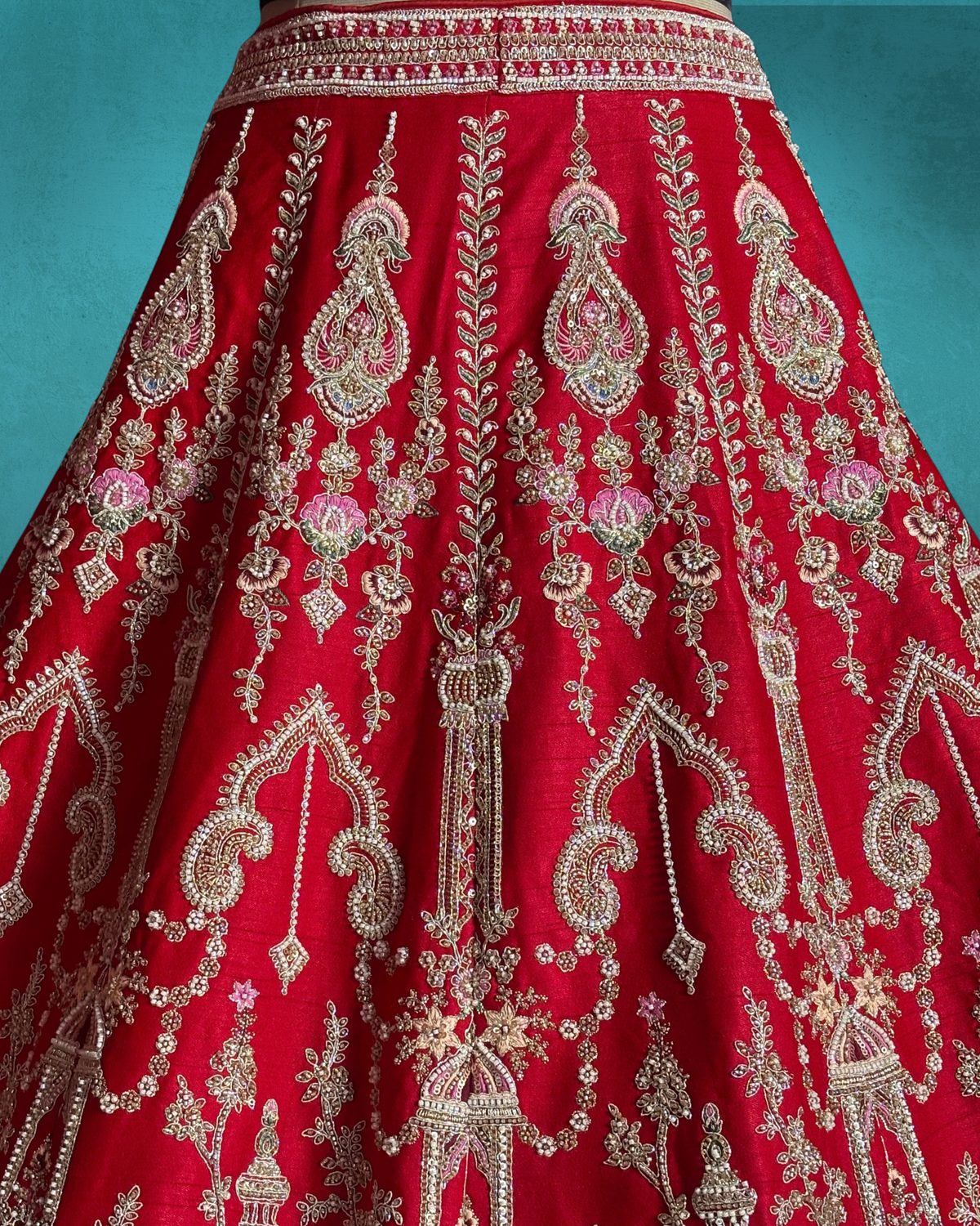 Jharokha Royale Silk Lehenga