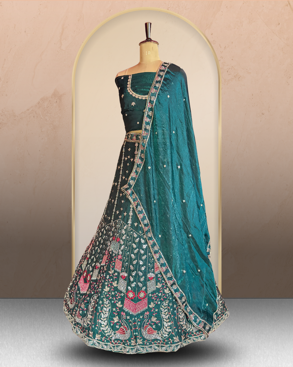 Peacock Blossom Lehenga