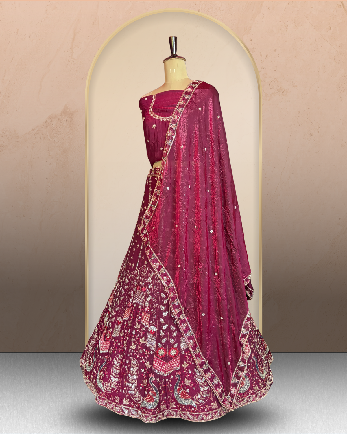 Peacock Blossom Lehenga