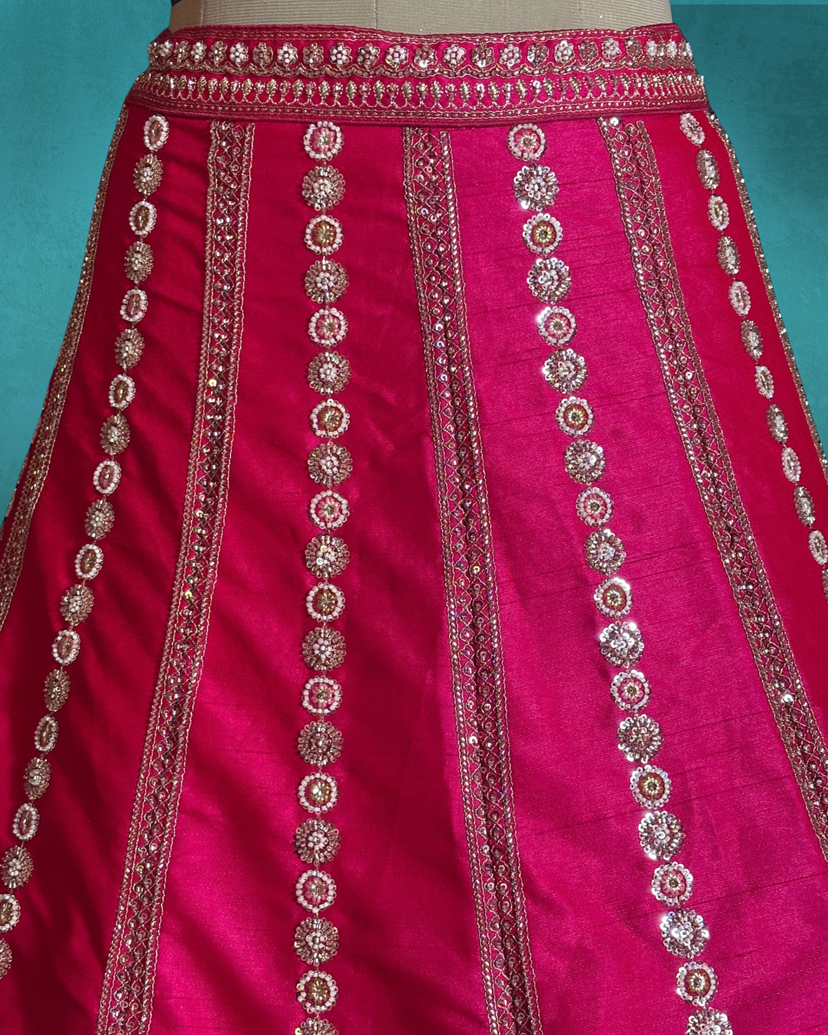 Regal Scallop Silk Lehenga