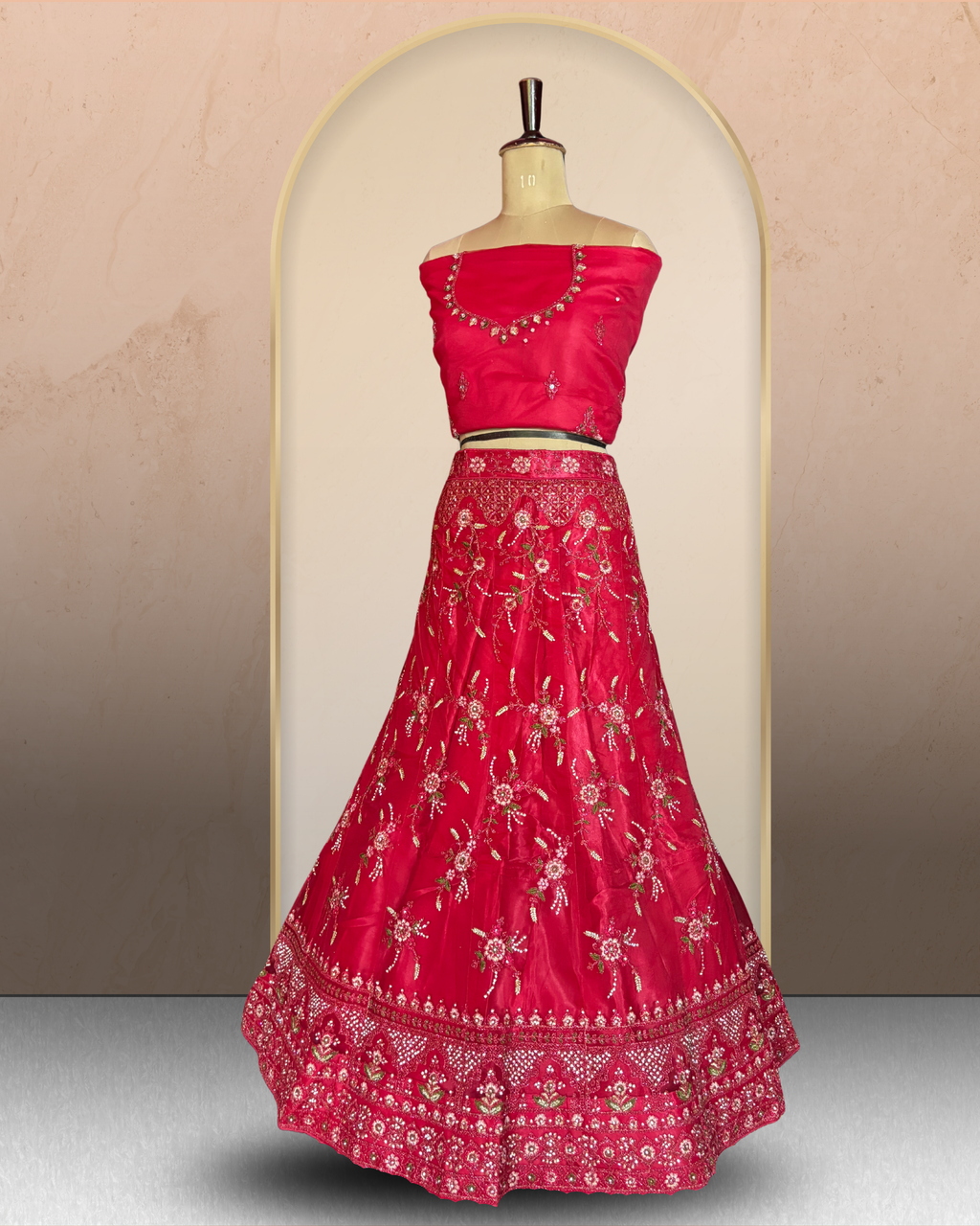 Floral Bloom Embroidered Lehenga