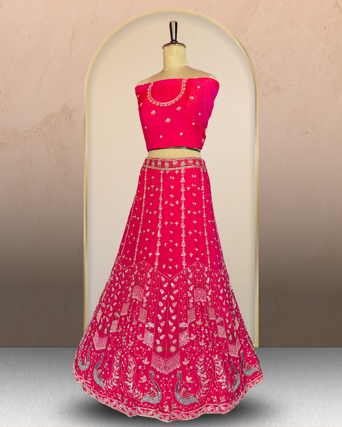 Peacock Blossom Lehenga