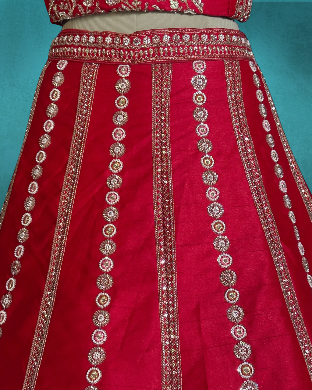 Regal Scallop Silk Lehenga