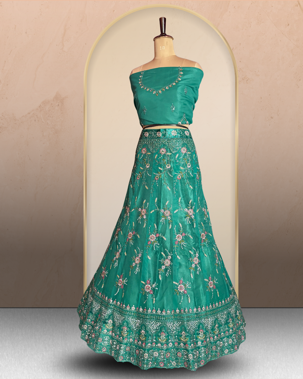 Floral Bloom Embroidered Lehenga