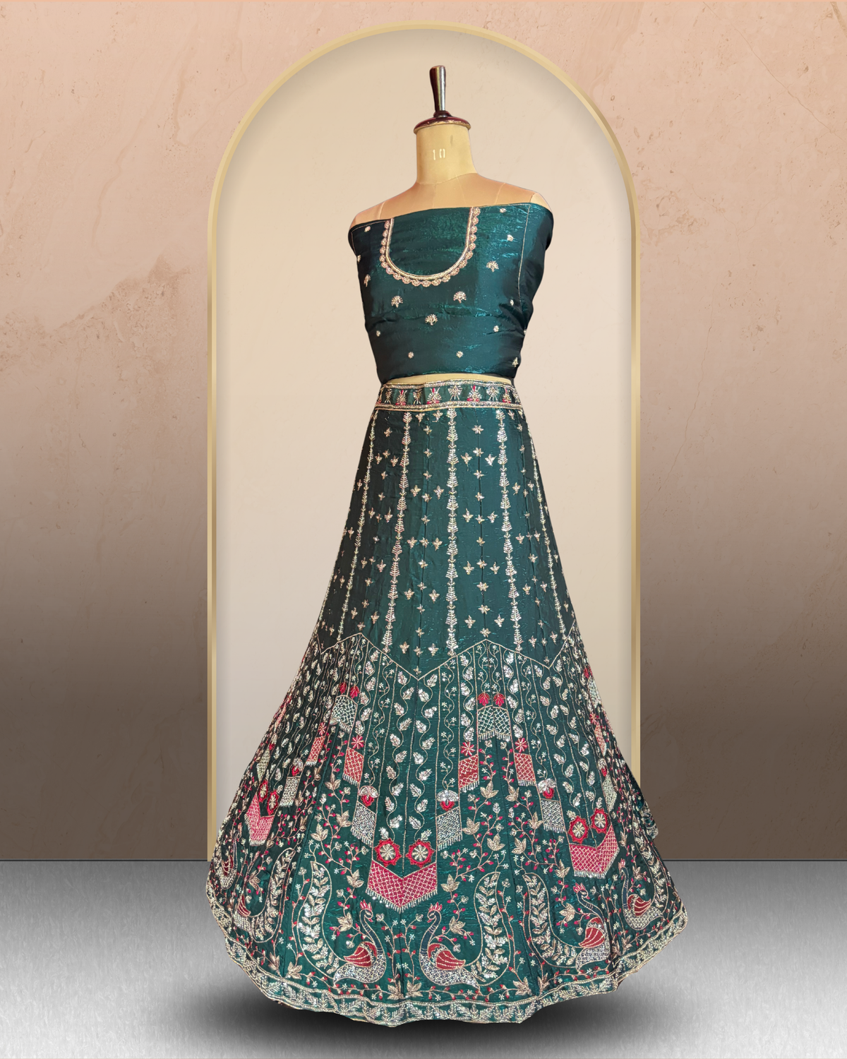 Peacock Blossom Lehenga