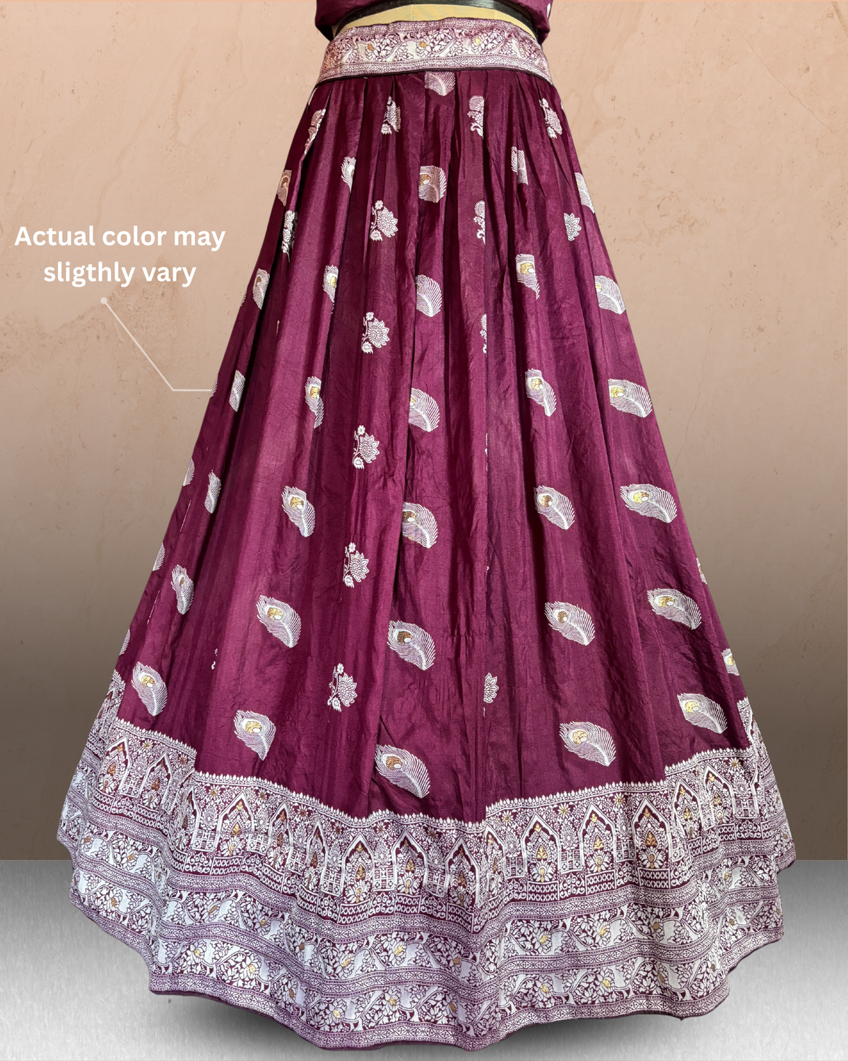 Paisley Heritage Unstitched Lehenga