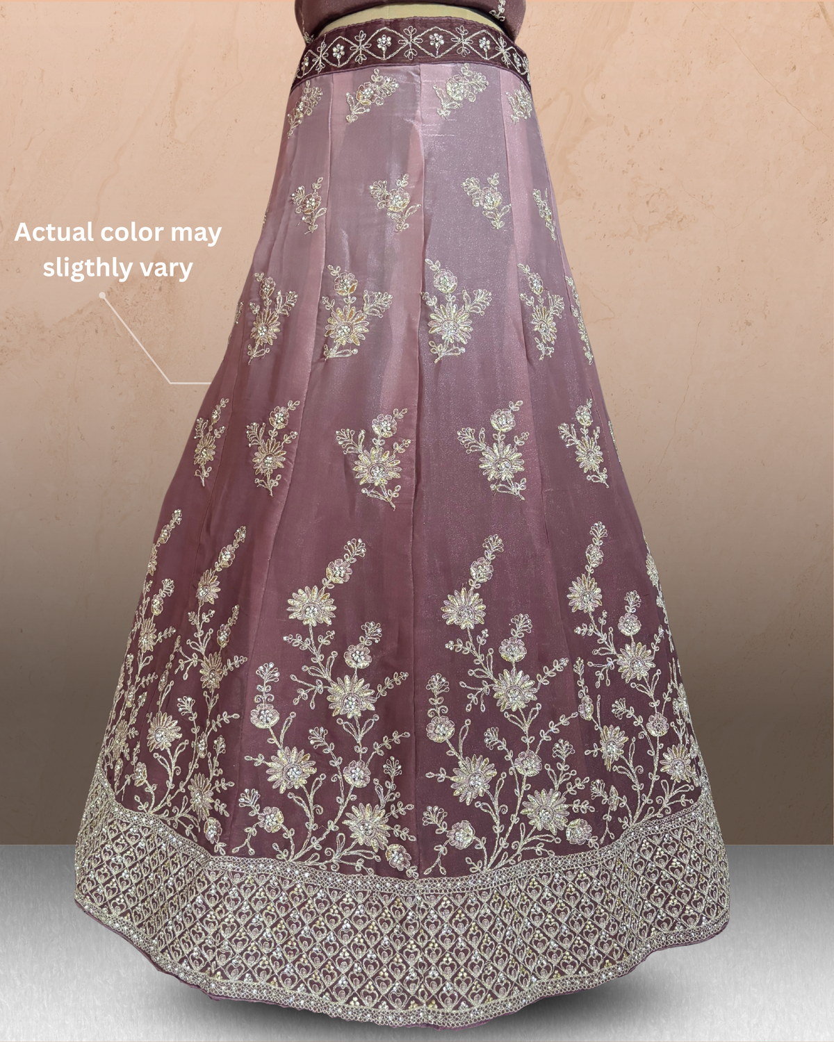 Floral Embroidered Shaded  Lehenga