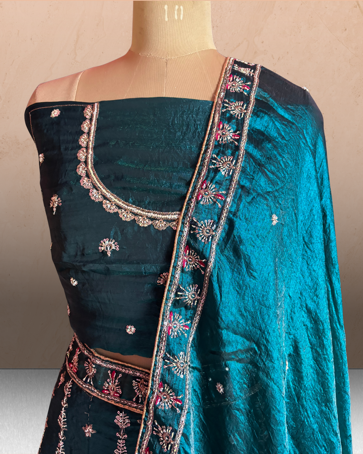 Peacock Blossom Lehenga