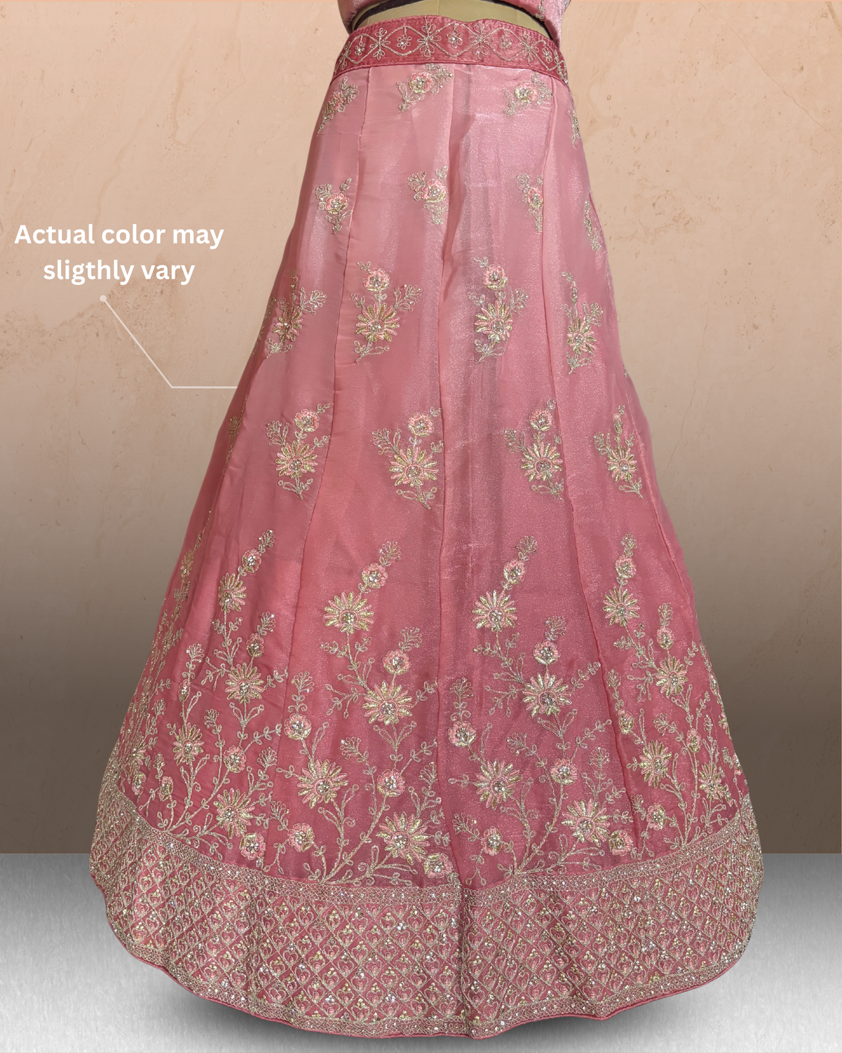 Floral Embroidered Shaded  Lehenga