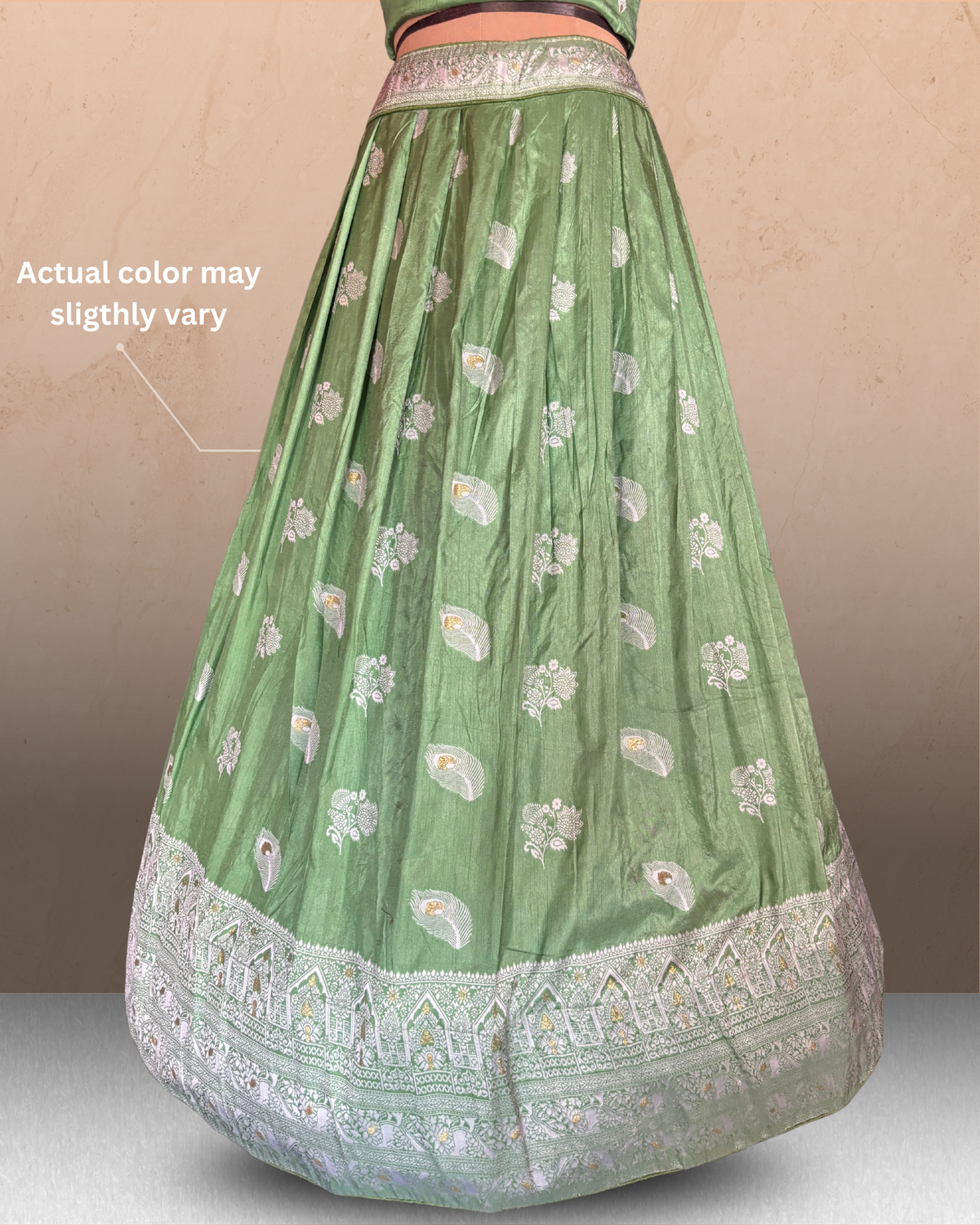Paisley Heritage Unstitched Lehenga