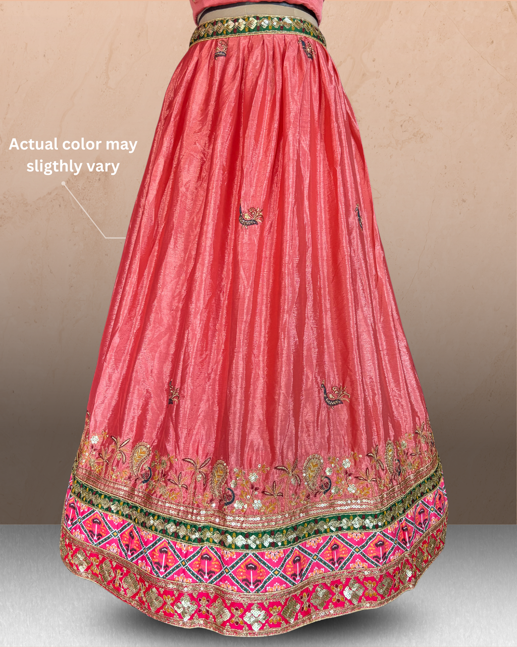 Geometric Bandhani Print Lehenga