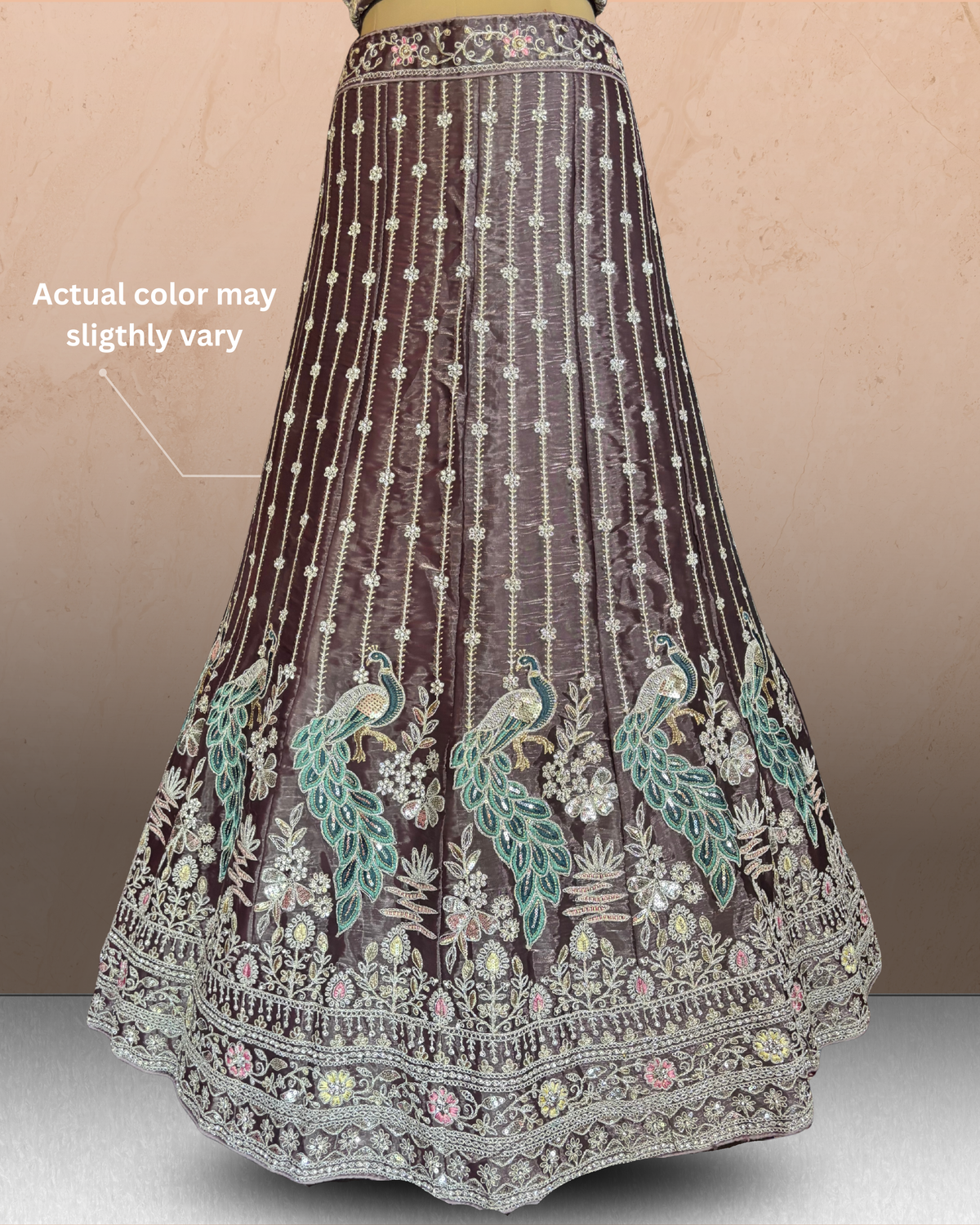 Peacock Floral Lehenga