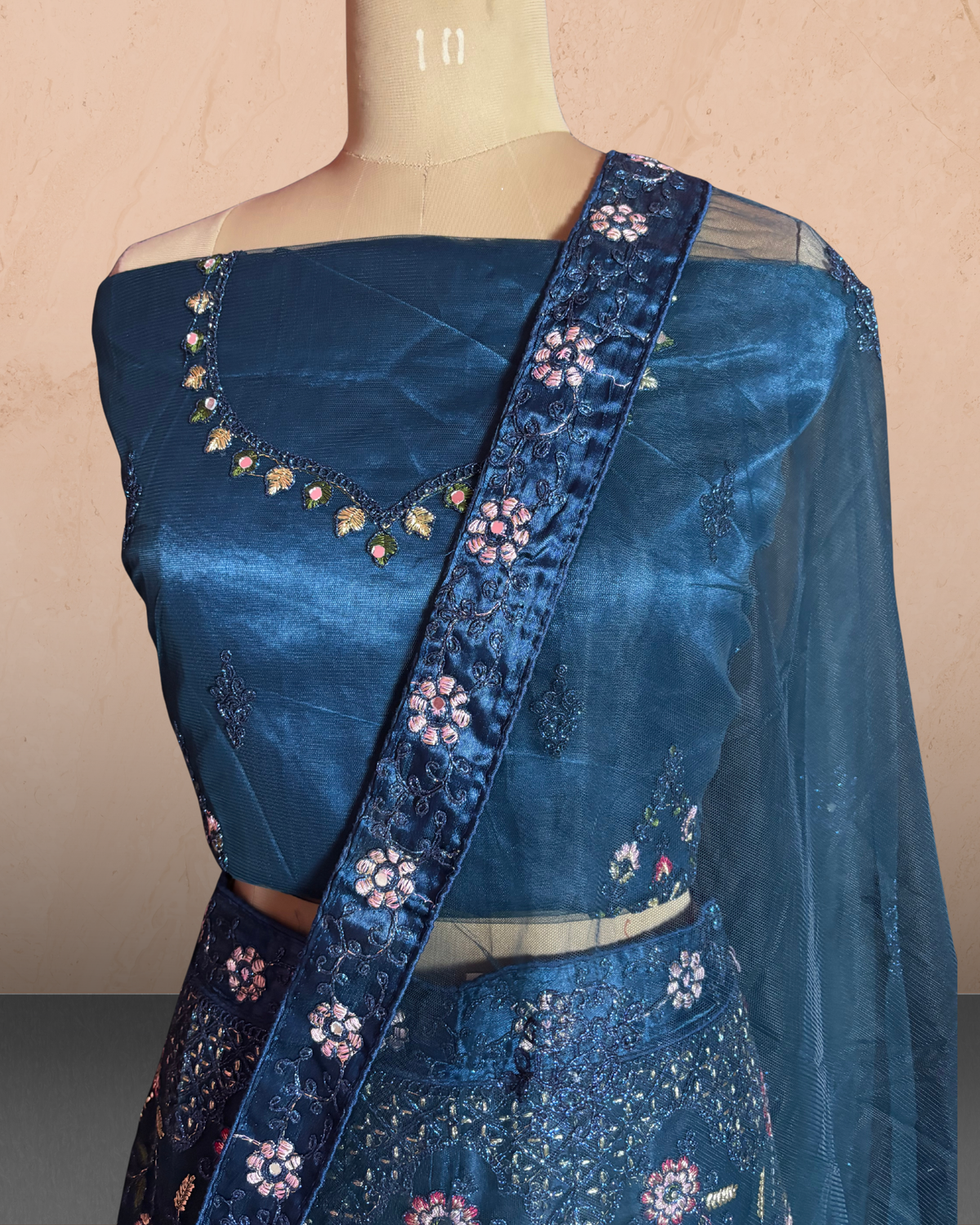 Floral Bloom Embroidered Lehenga