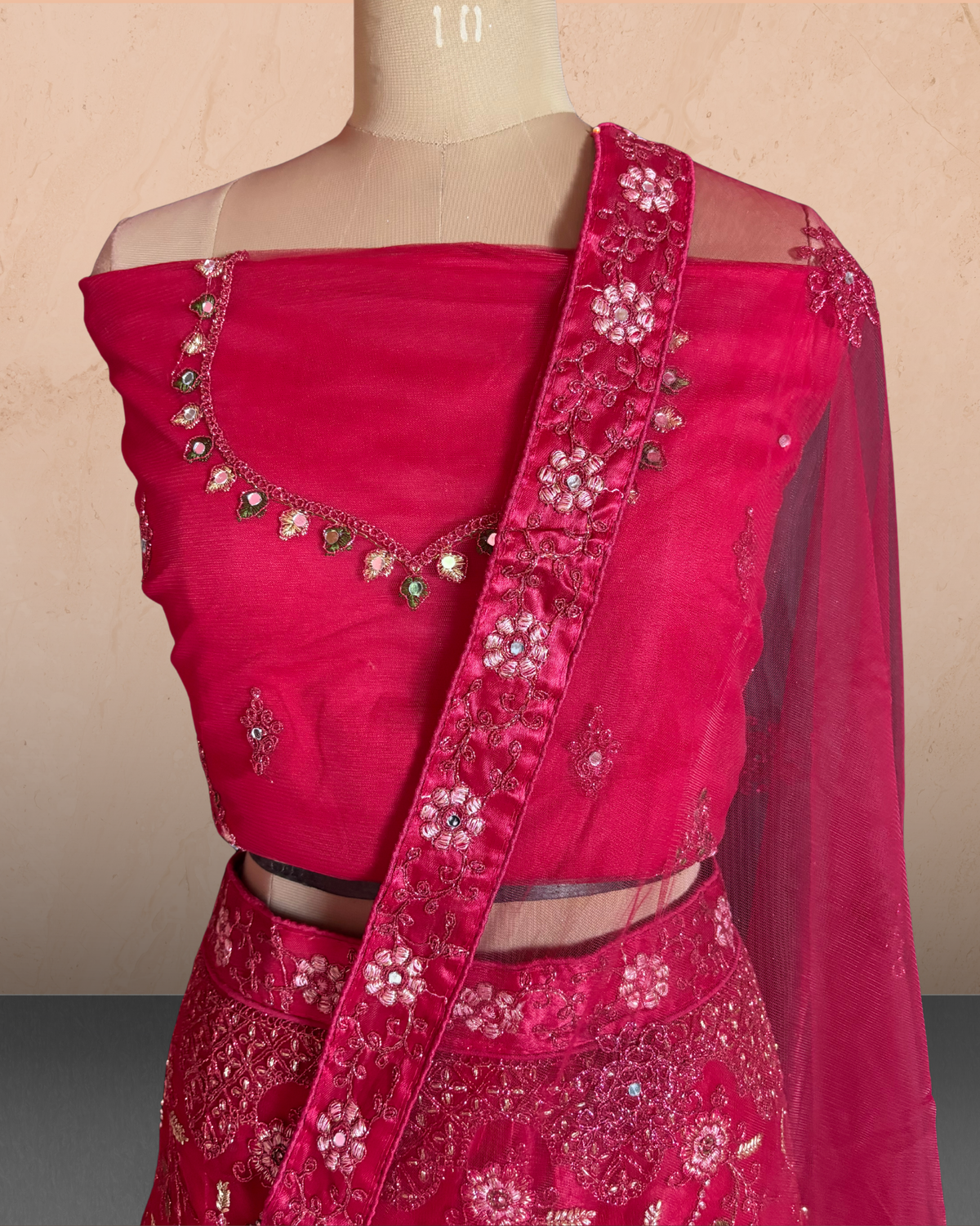 Floral Bloom Embroidered Lehenga