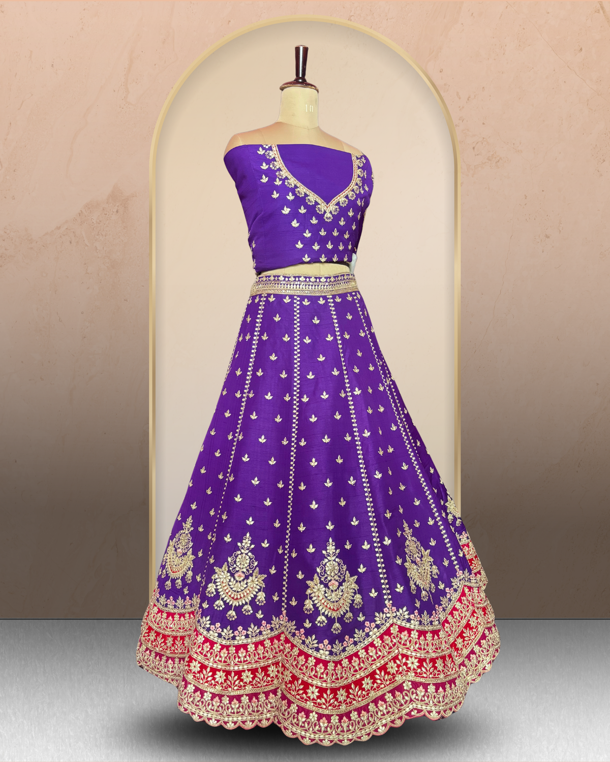 Shahi Gulbadan Lehenga