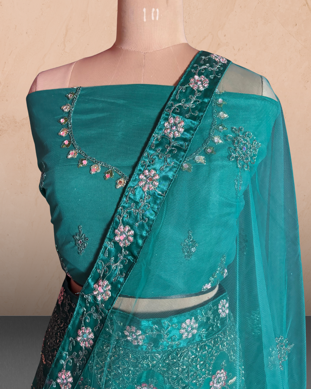 Floral Bloom Embroidered Lehenga