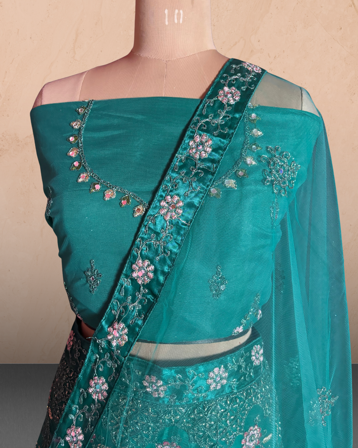 Floral Bloom Embroidered Lehenga
