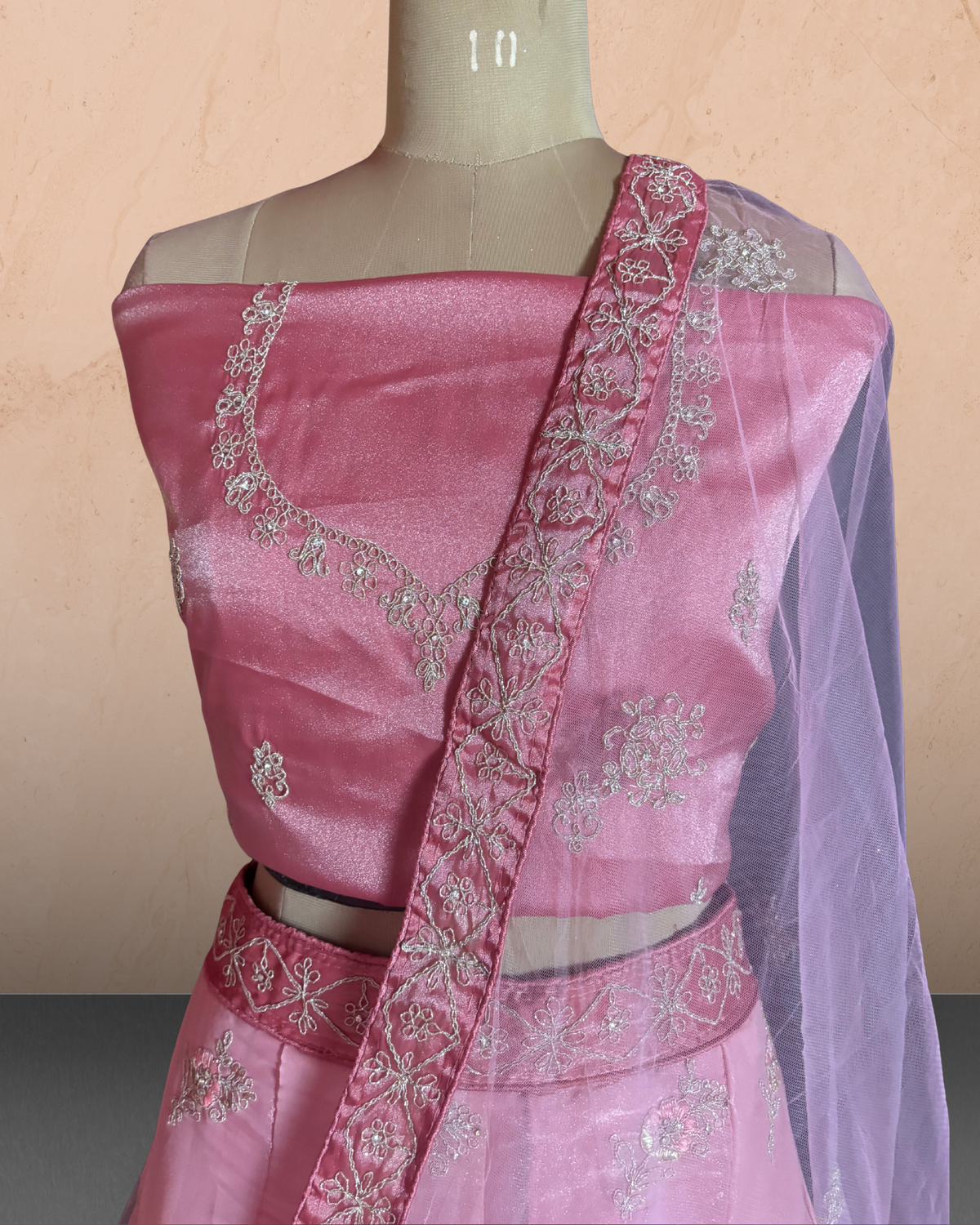 Floral Embroidered Shaded  Lehenga