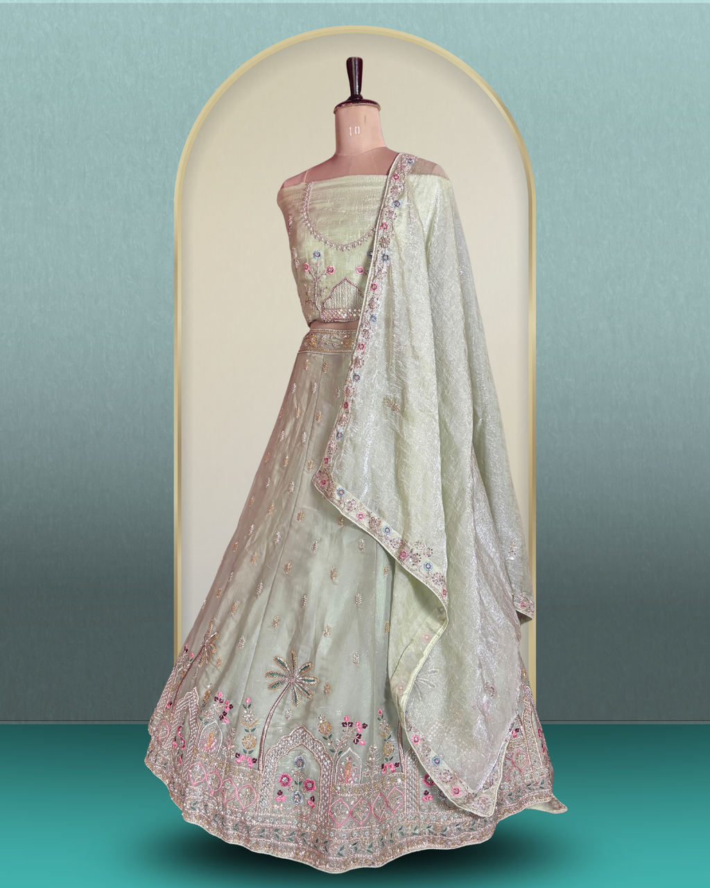 Jharokha Garden Lehenga