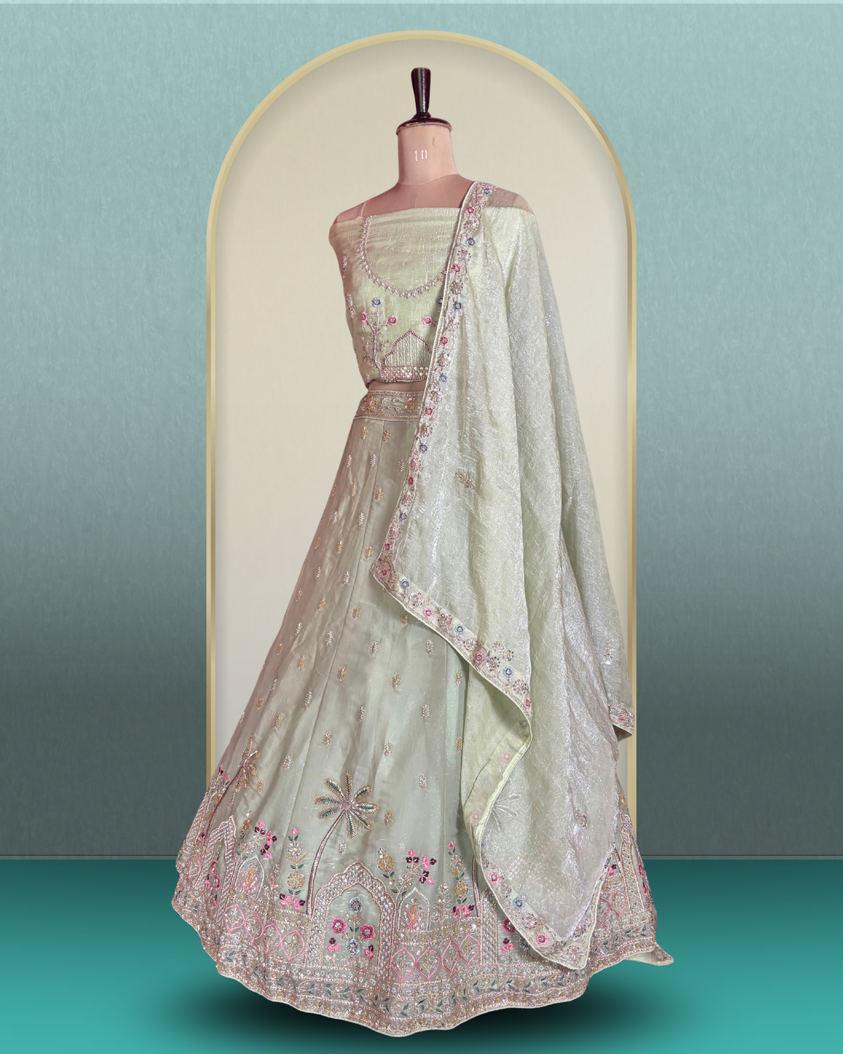 Jharokha Garden Lehenga