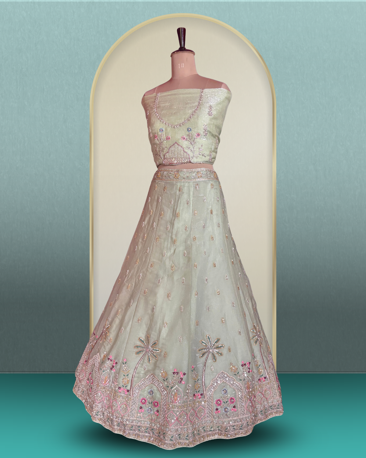 Jharokha Garden Lehenga