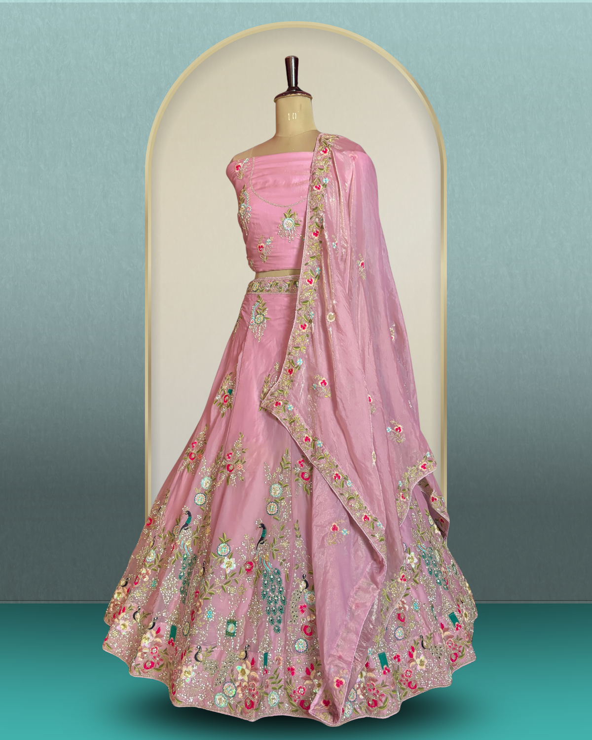 Peacock Garden Lehenga