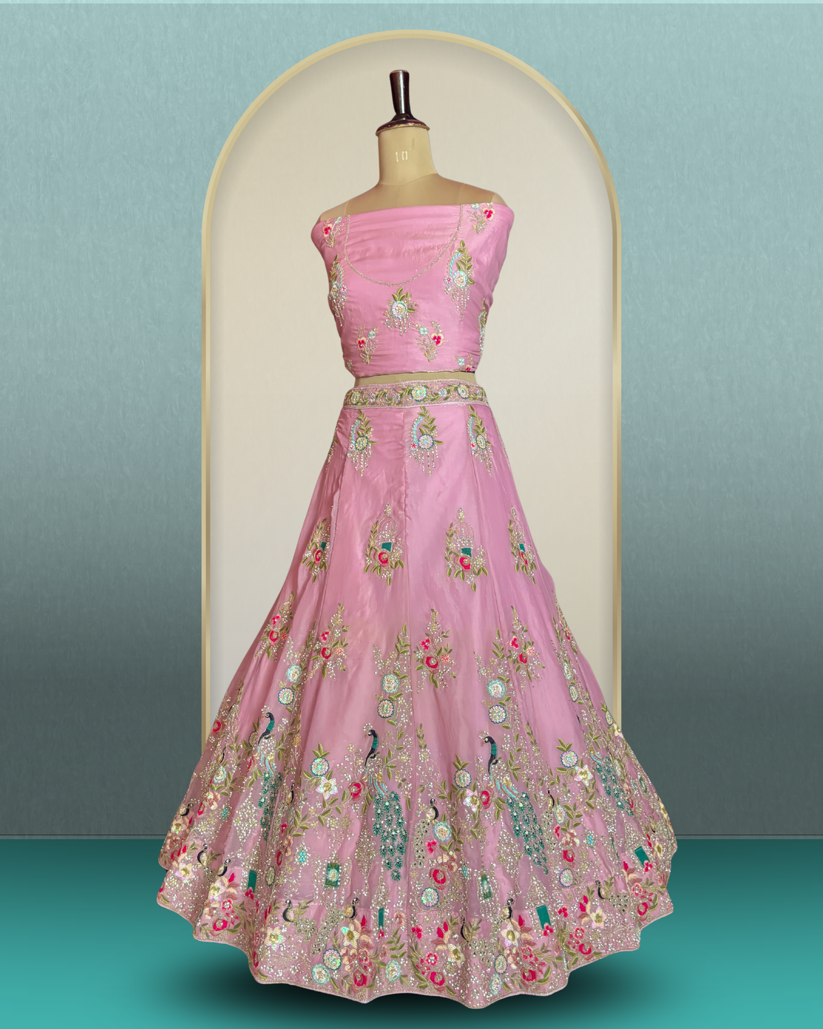 Peacock Garden Lehenga