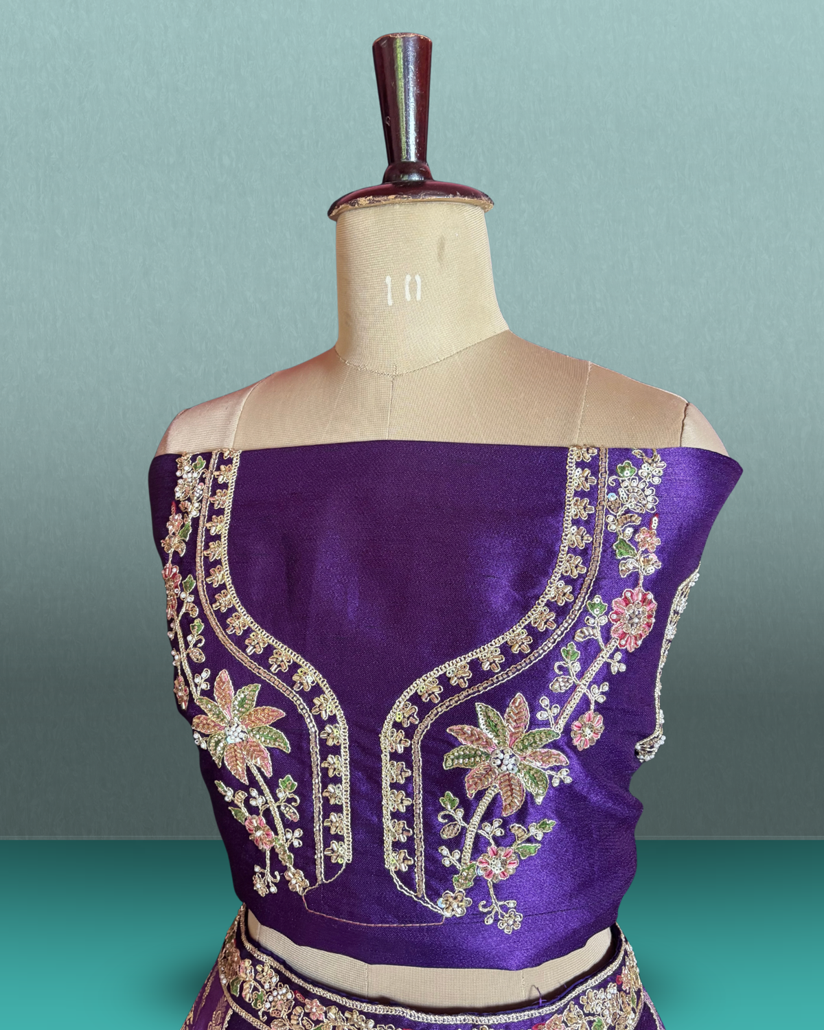 Jharokha Heritage Silk Lehenga