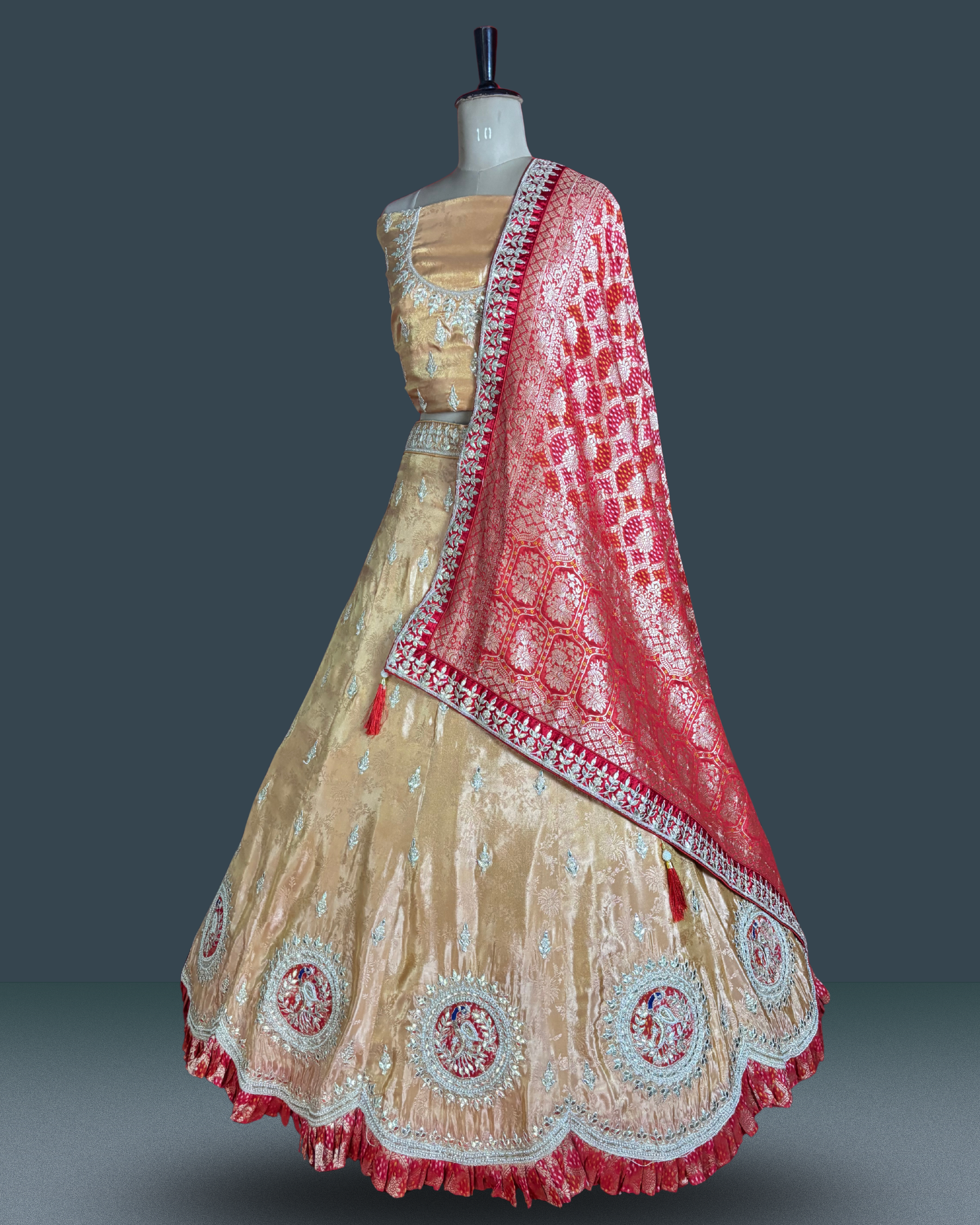 Regal Zari Medallion Silk