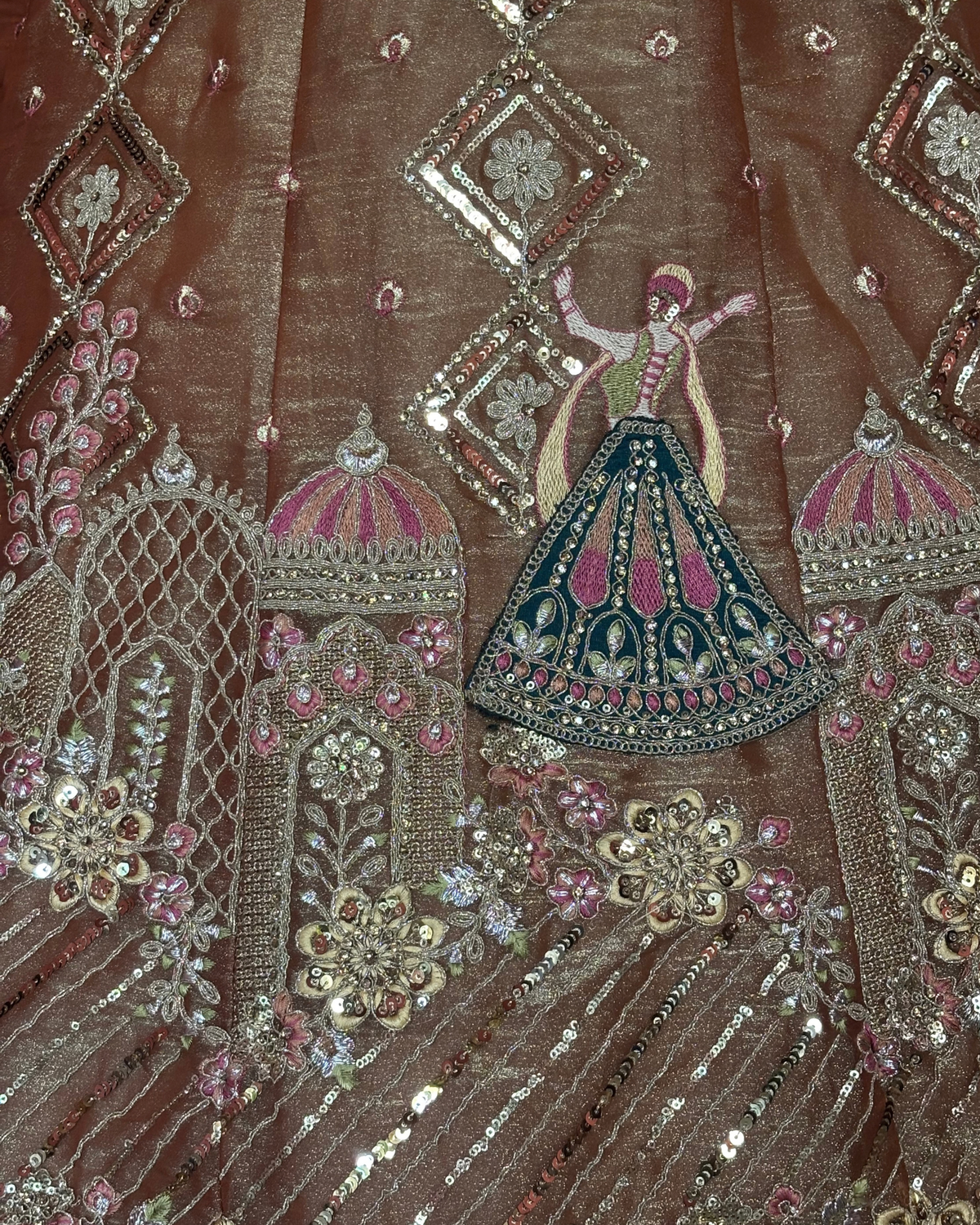 Royal Diamond Motif Women Lehenga